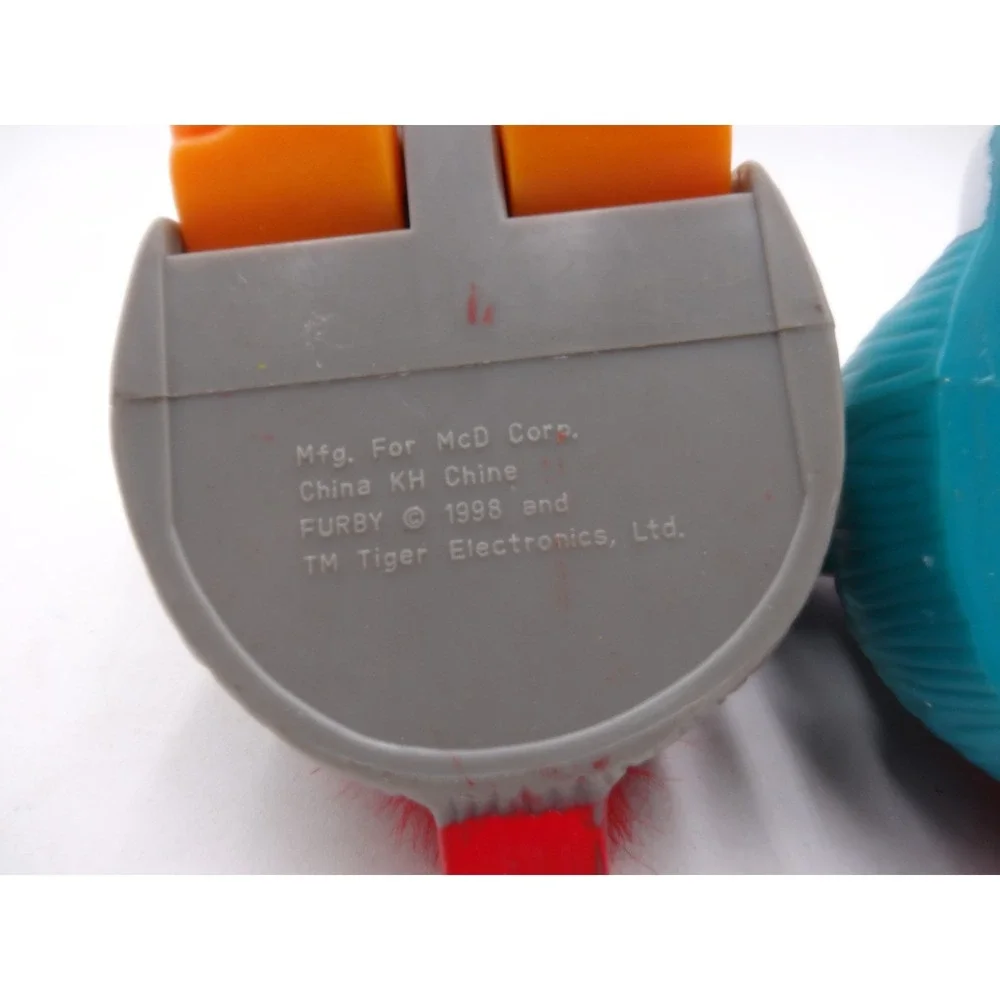 Vintage McDonalds‎ Furby Tiger Electronics 1998 Happy Meal Toys Grey Teal Set 2